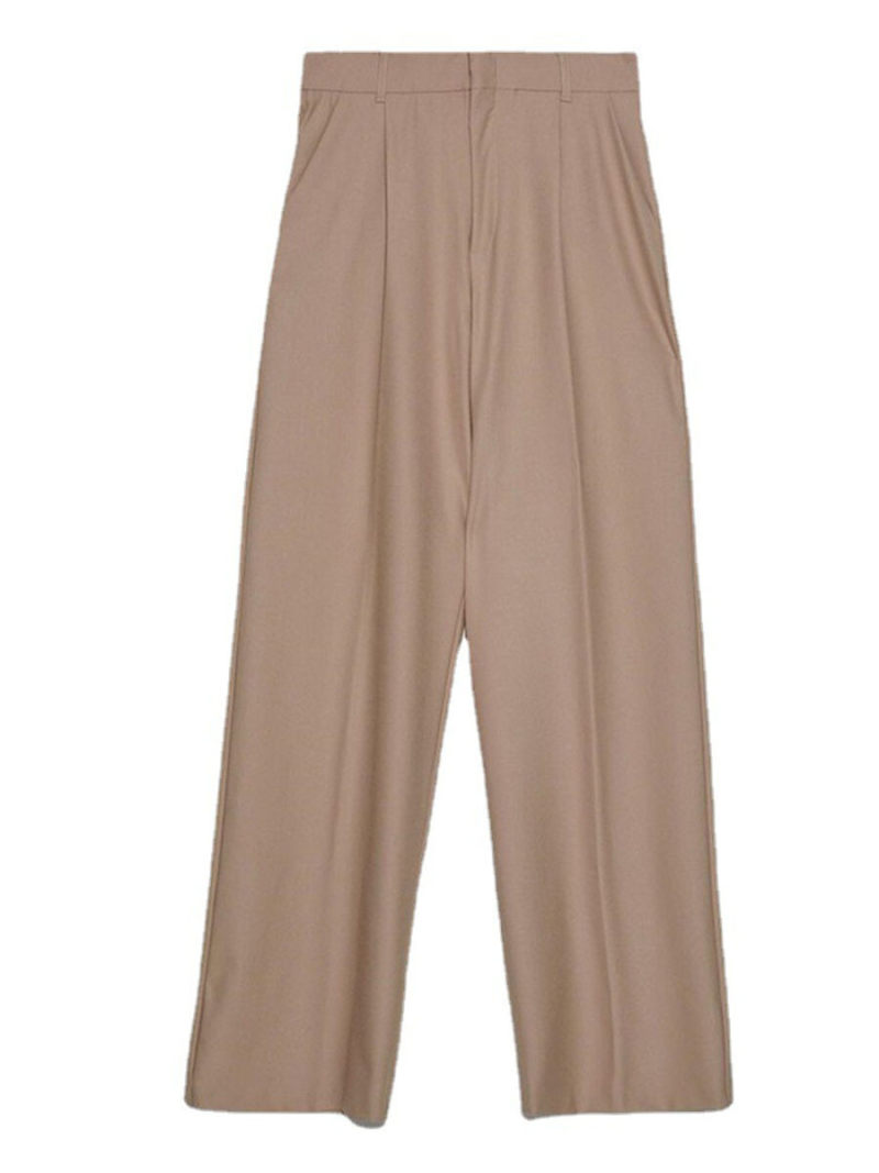 Tall waist leisure trousers