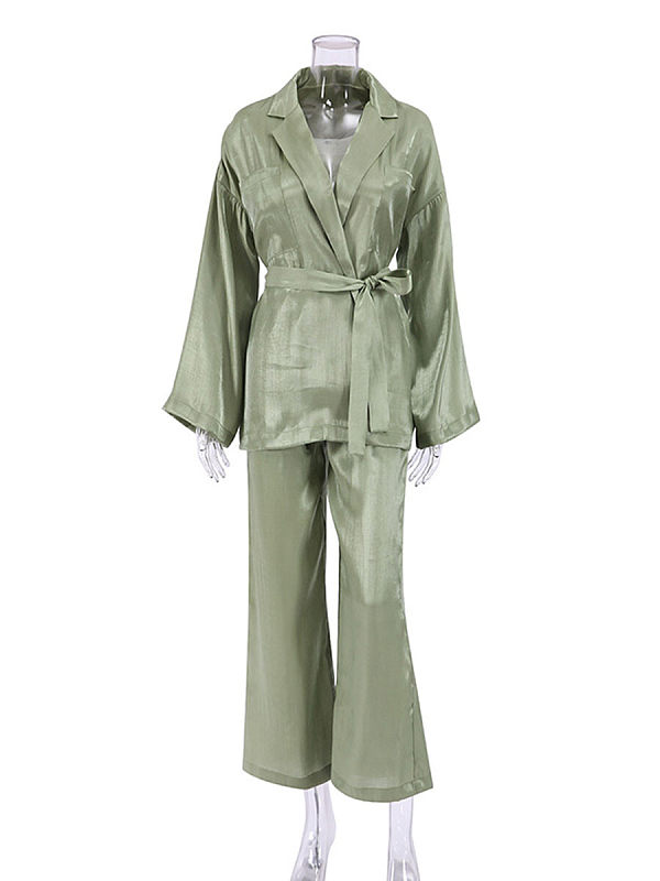 Satin leisure fashion suits