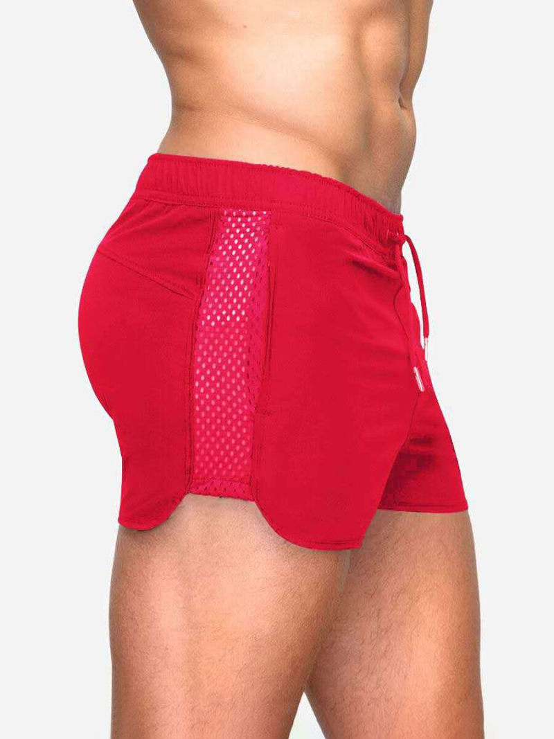 Chino Shorter Shorts  Mesh Inserts With Elasticate