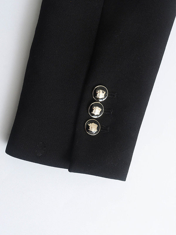 Tweed double-breasted suit jacket