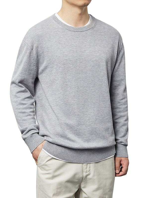 Topman Long Sleeve Knitted Crew Neck  Jumper