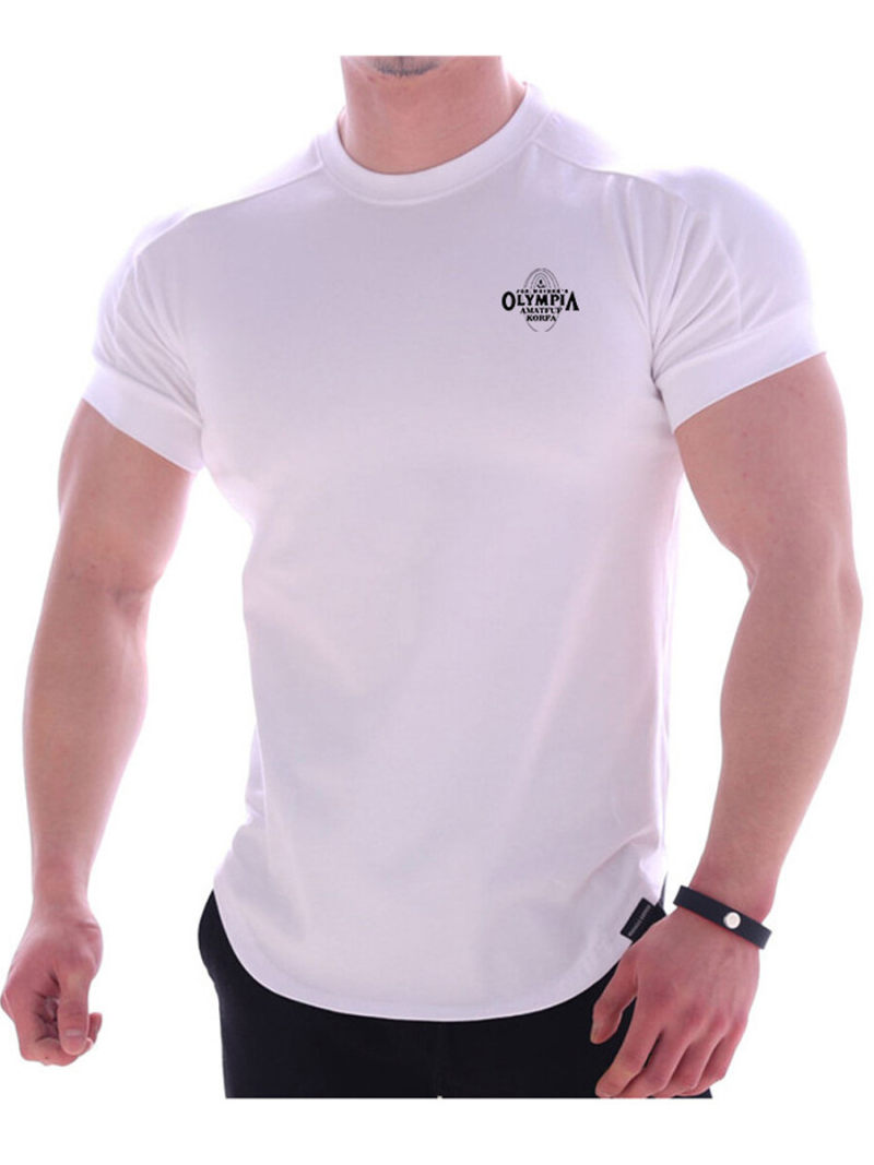 Running Breathe T-shirt With Printed On Back