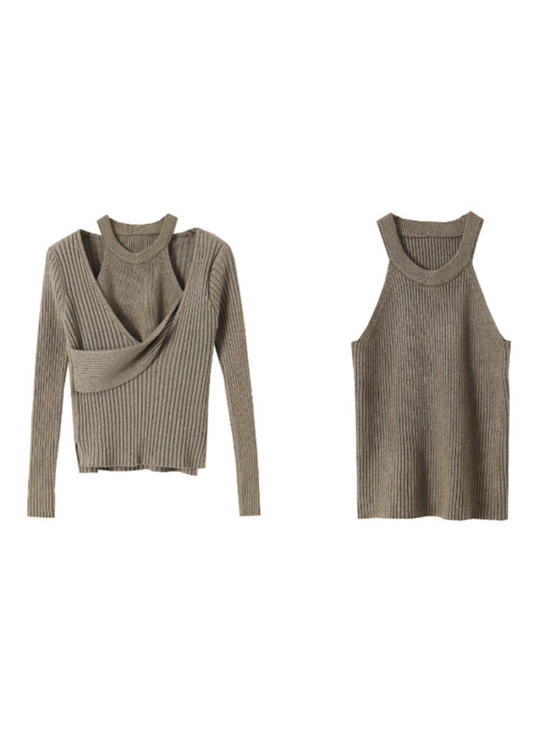 Two Pcs Knitted Tunic