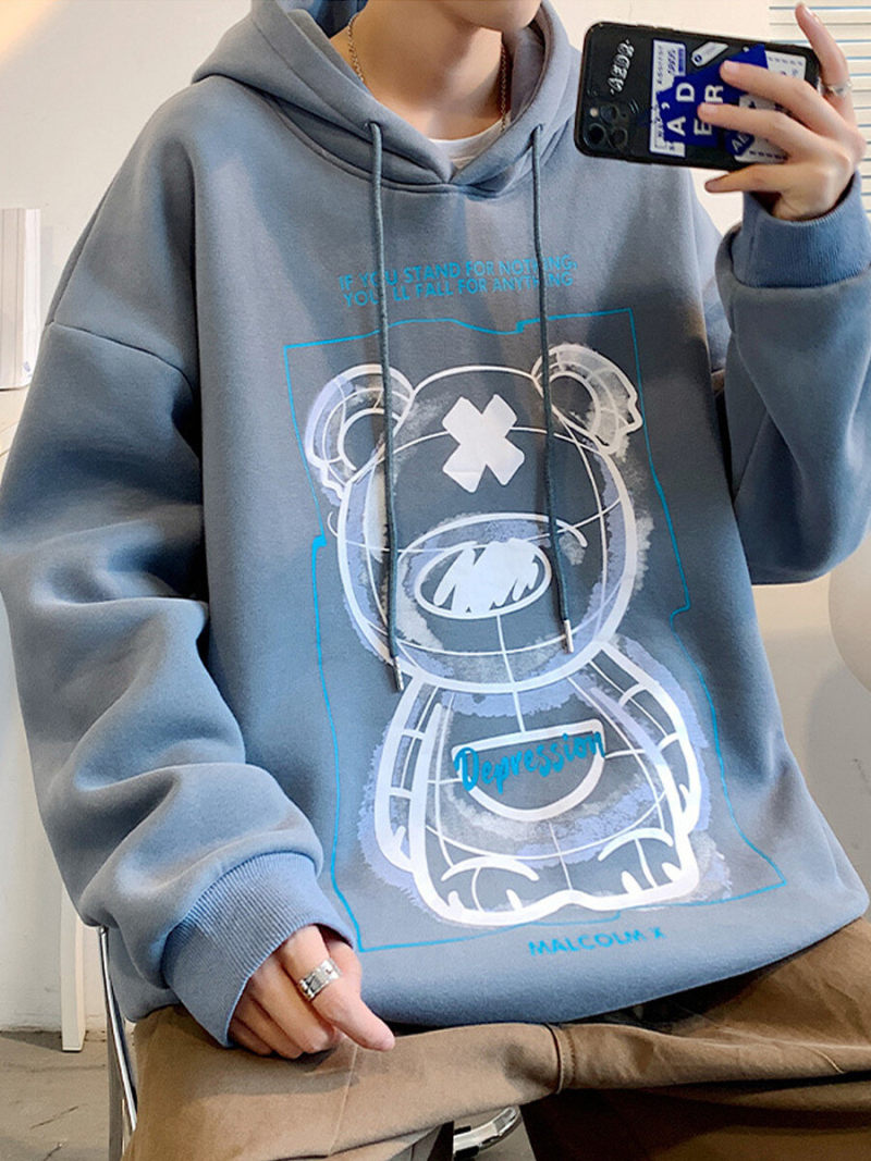 Oversize Hoodie  With Printed On Front