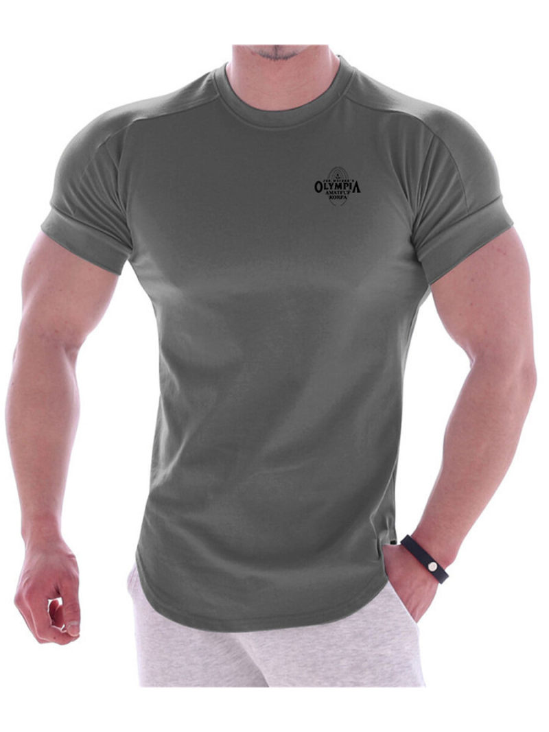 Running Breathe T-shirt With Printed On Back