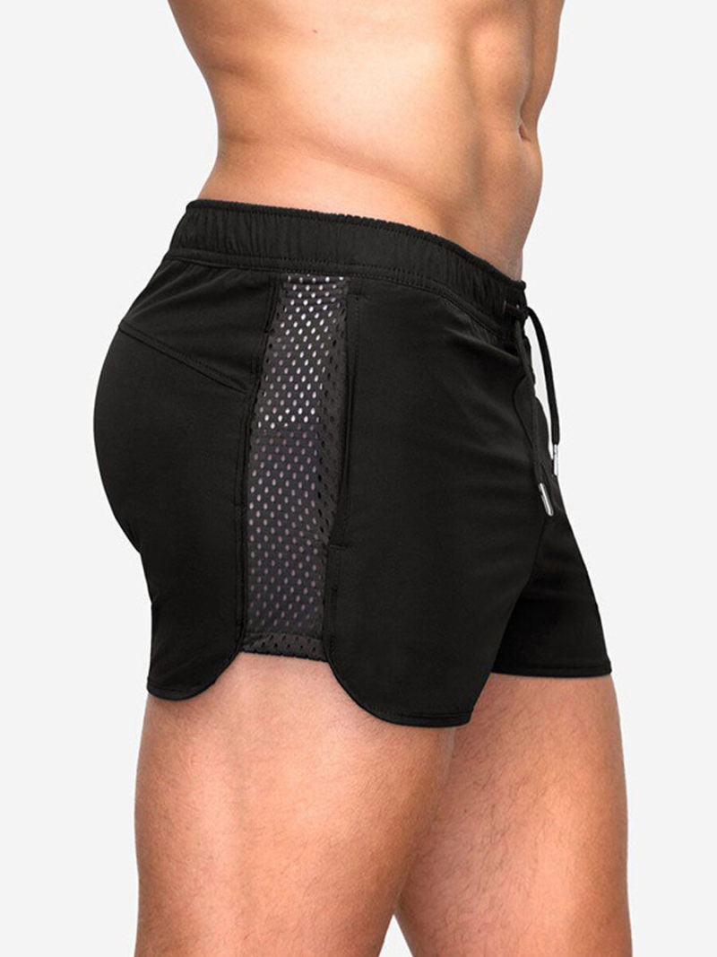 Chino Shorter Shorts  Mesh Inserts With Elasticate
