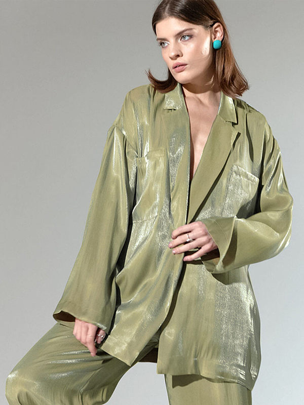 Satin leisure fashion suits