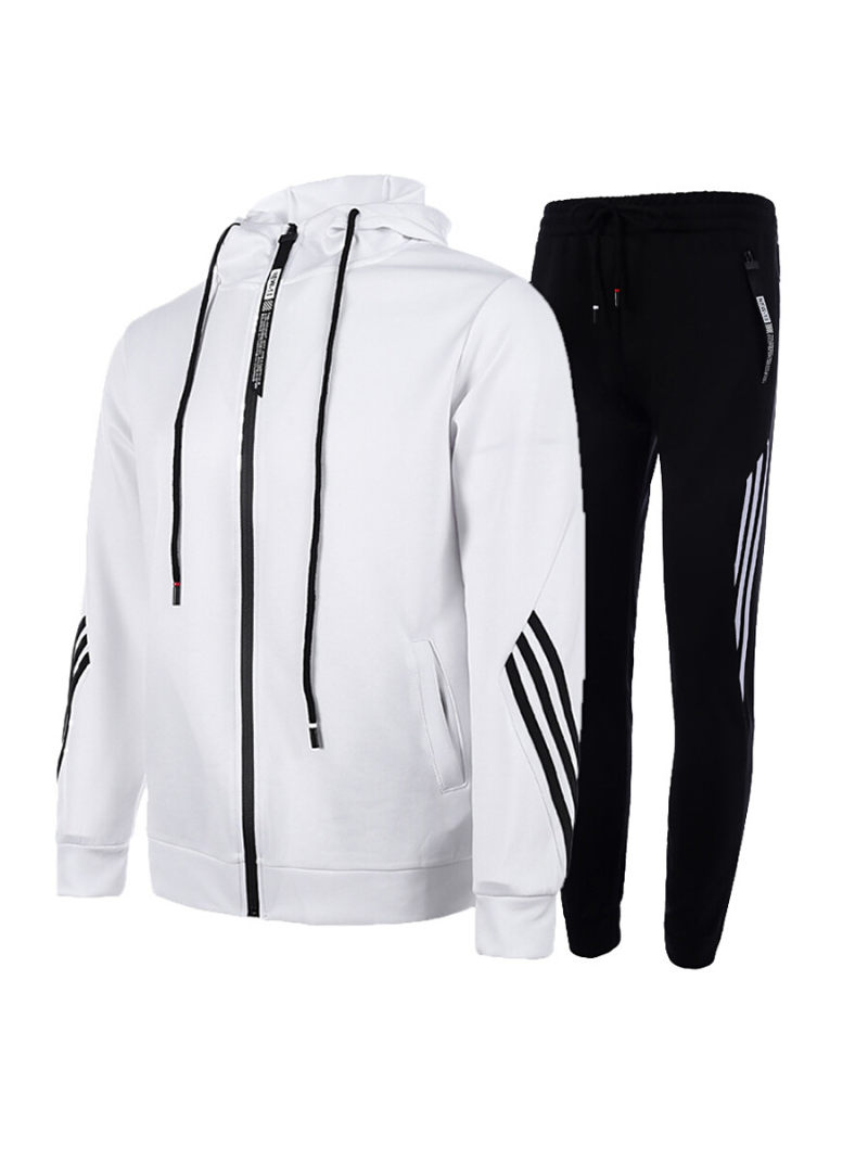 Organic tracksuit With Hoodie & Side Stripe