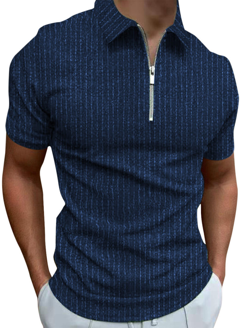 Polo With Zipper On Front