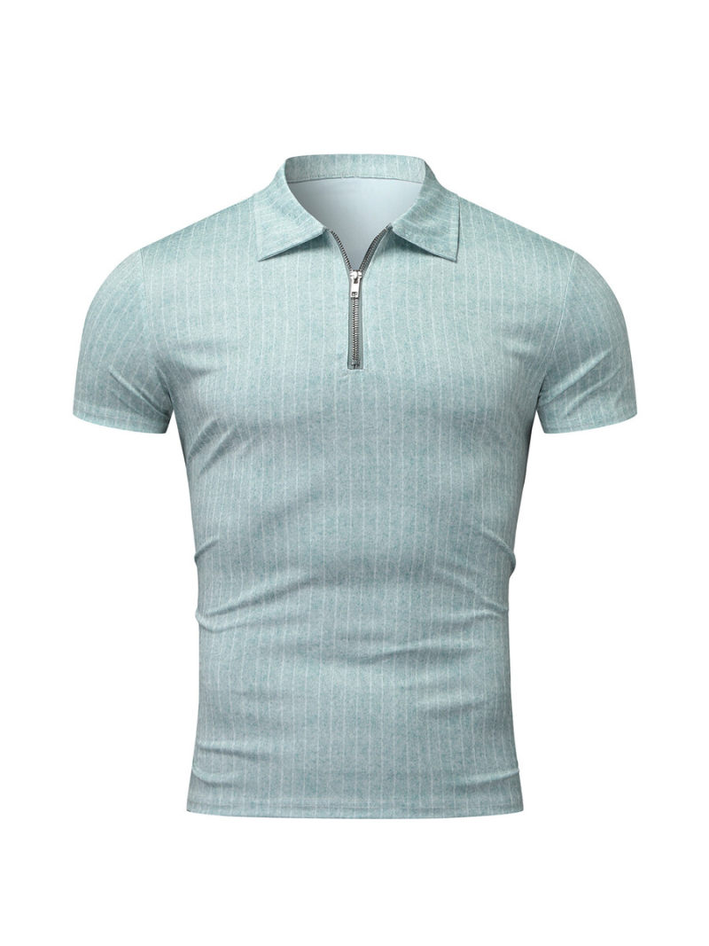 Polo With Zipper On Front