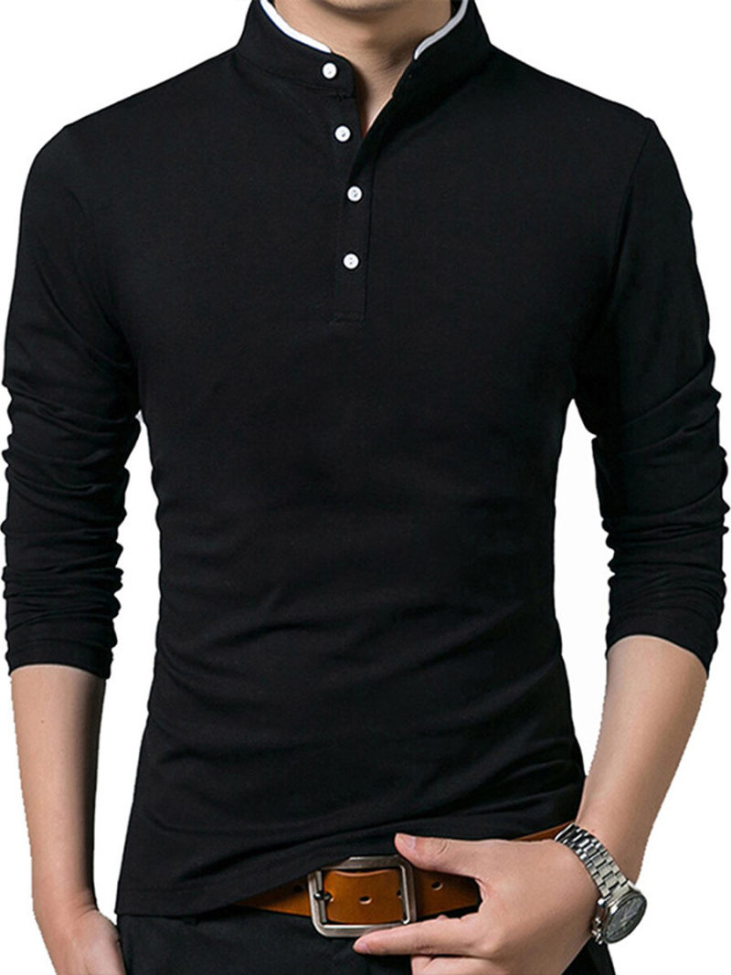 Polo Ralph Lauren white tipped long sleeve pique polo