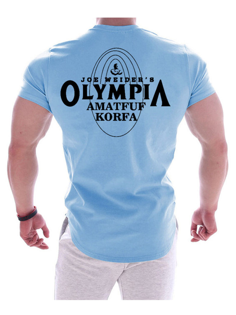 Running Breathe T-shirt With Printed On Back