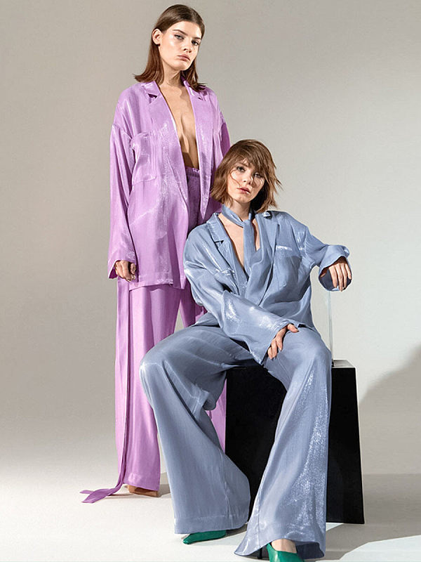 Satin leisure fashion suits
