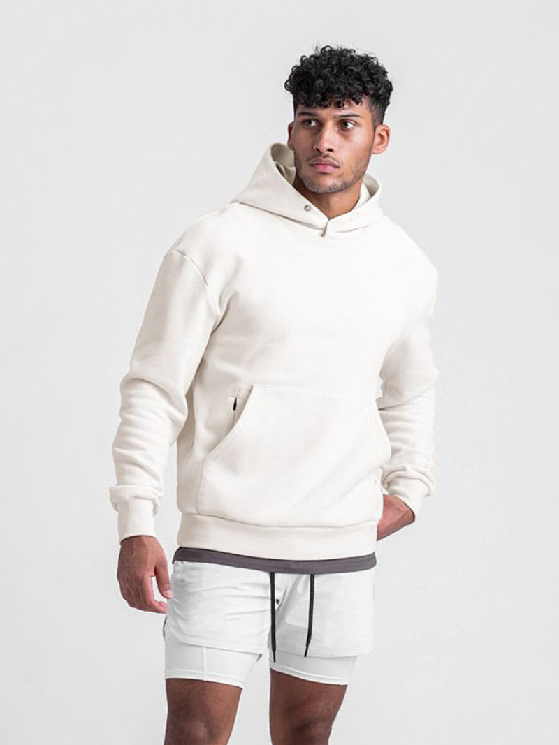 Hoodie with Buckle On Neck