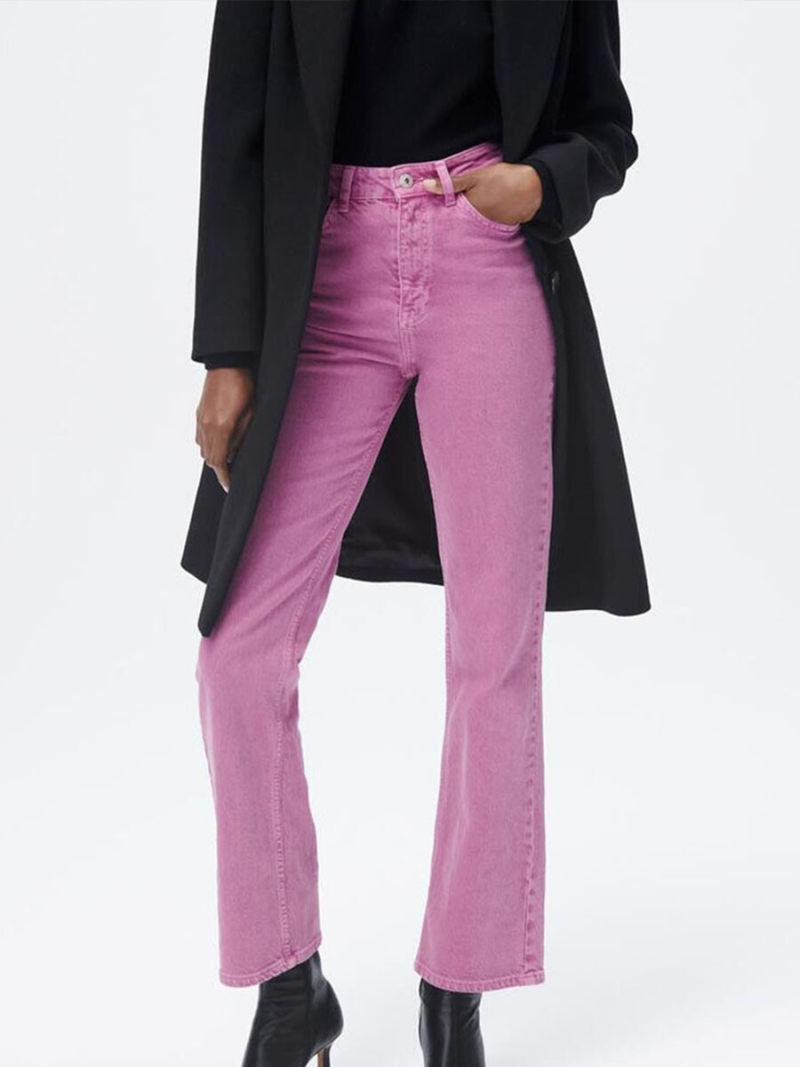 Tall waist small flared jeans