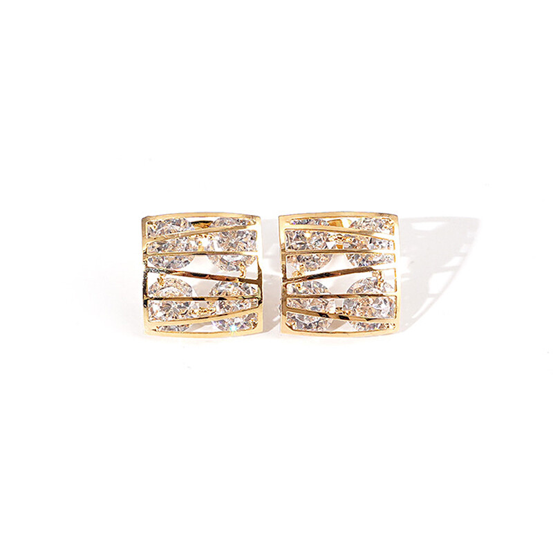 earrings S925 Hoop earrings with square shaped   s925 hoop