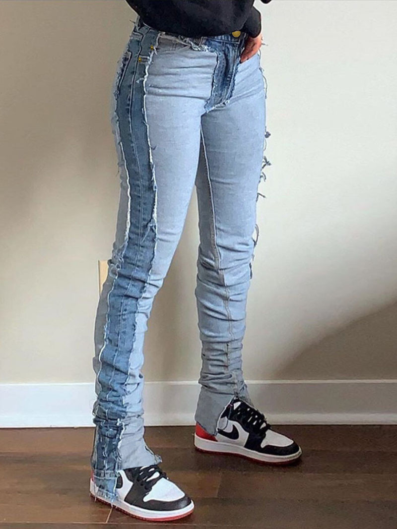 Fashion stitching jeans