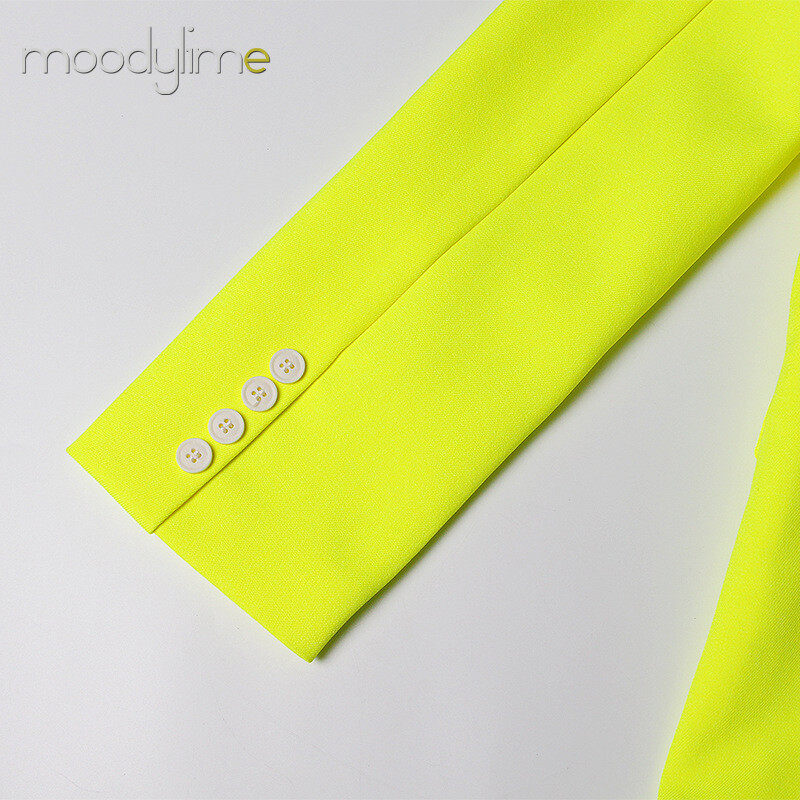 Lapel Neck Double Breasted Blazer