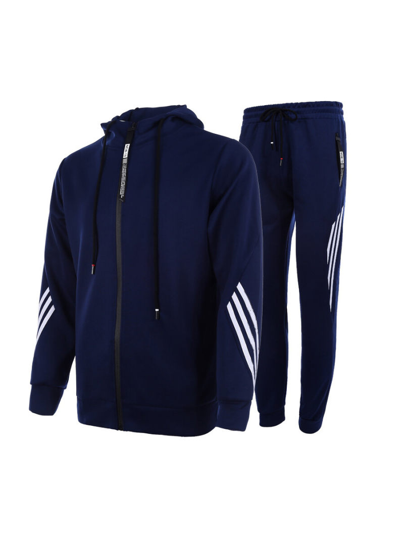 Organic tracksuit With Hoodie & Side Stripe