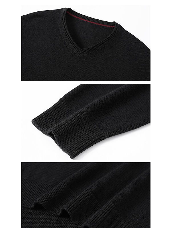 Topman Long Sleeve Knitted V-Neck Jumper