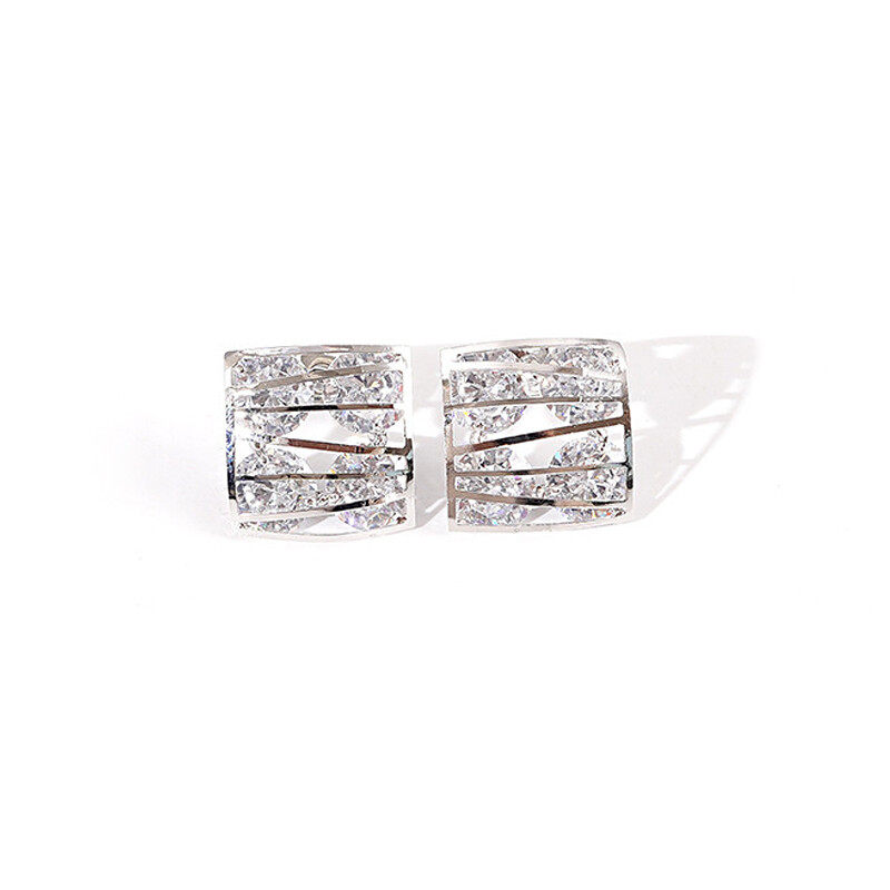 earrings S925 Hoop earrings with square shaped   s925 hoop
