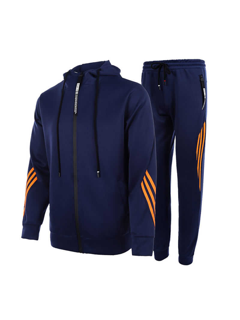 Organic tracksuit With Hoodie & Side Stripe