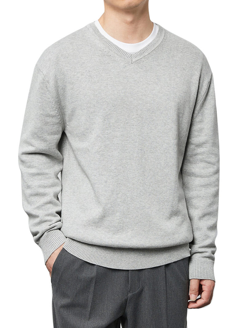 Topman Long Sleeve Knitted V-Neck Jumper