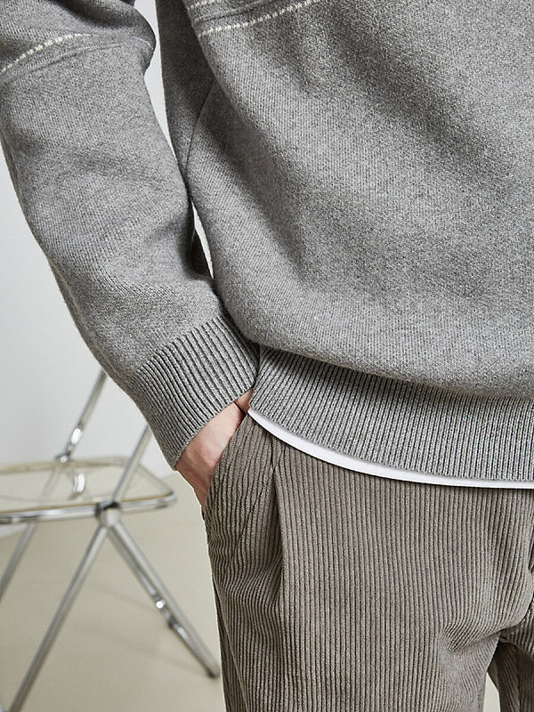 Topman Long Sleeve Knitted Crew Neck Jumper