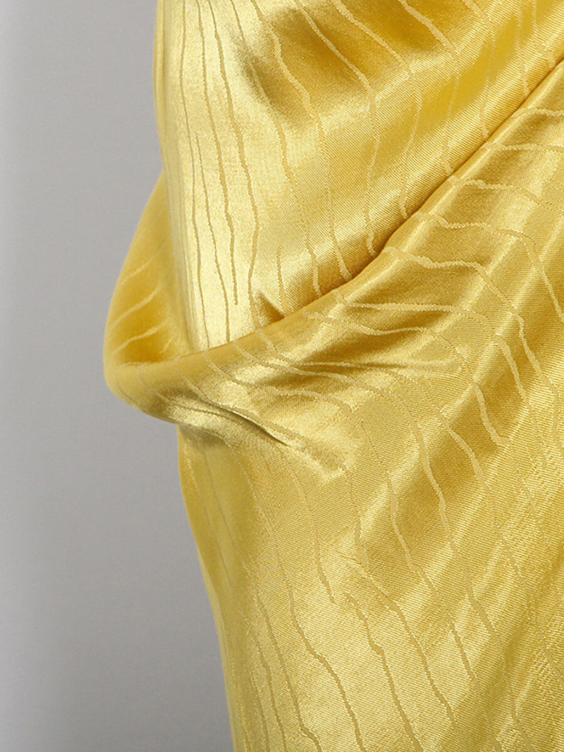 Split Thigh  Drape Midi Skirt