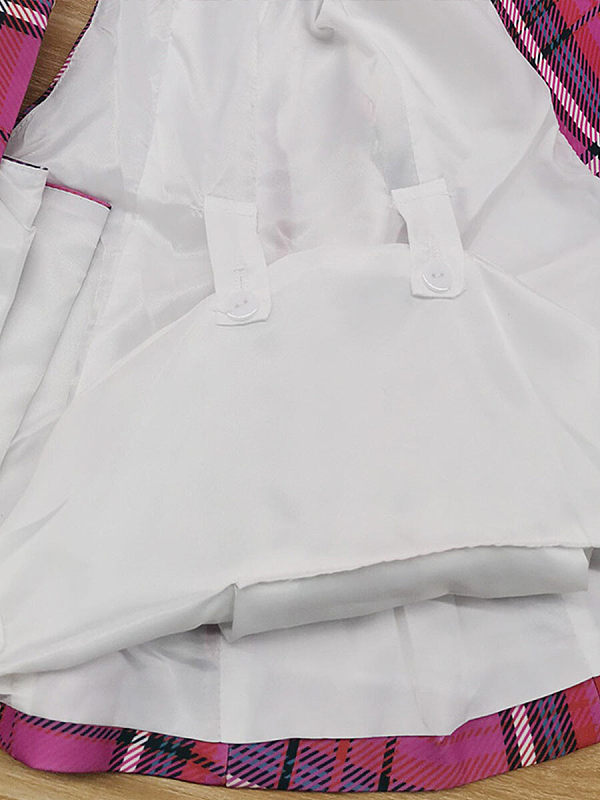 Grid hollow out short suit jacket