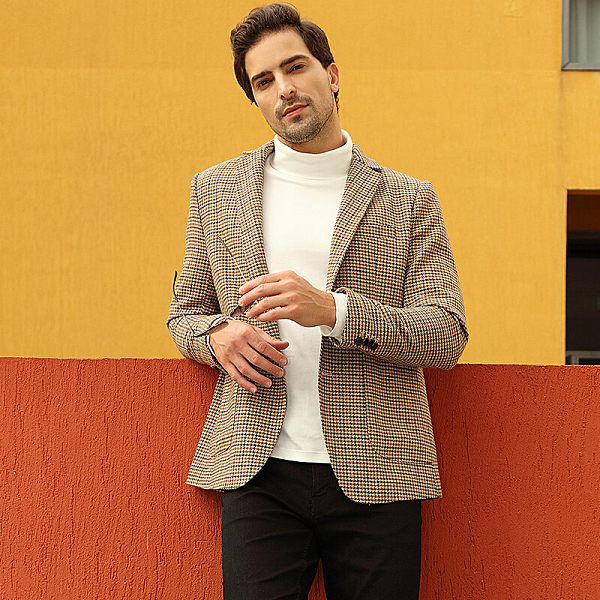Modern Check Stylish Casual man blazer
