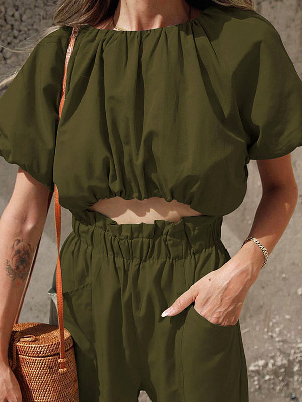 Waist Cut out Jumpersuit