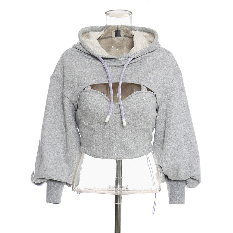 Hoodie chest opening