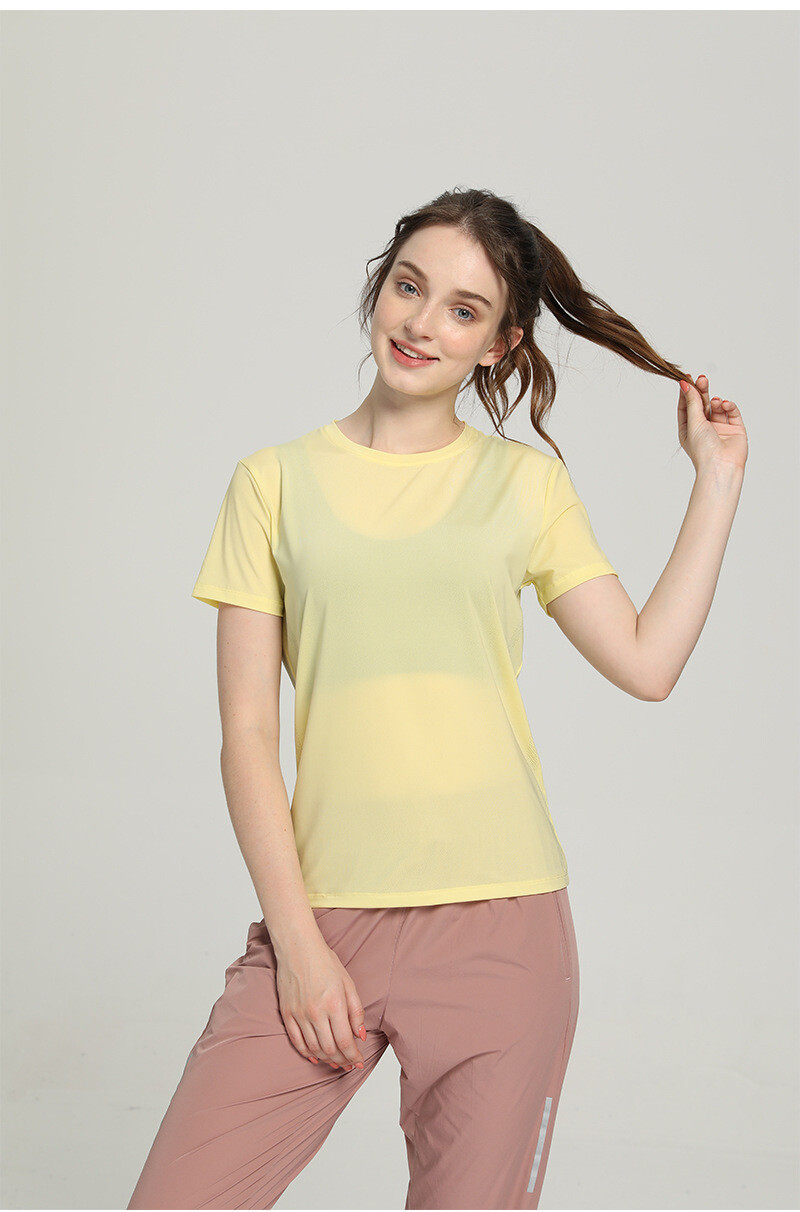 ladies' Training T-Shirt with Mesh at Back