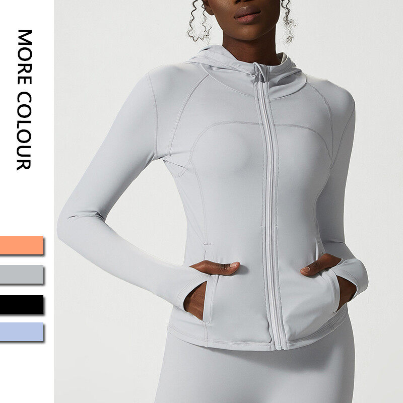 ladies' Zipper Up   Hood Jacket