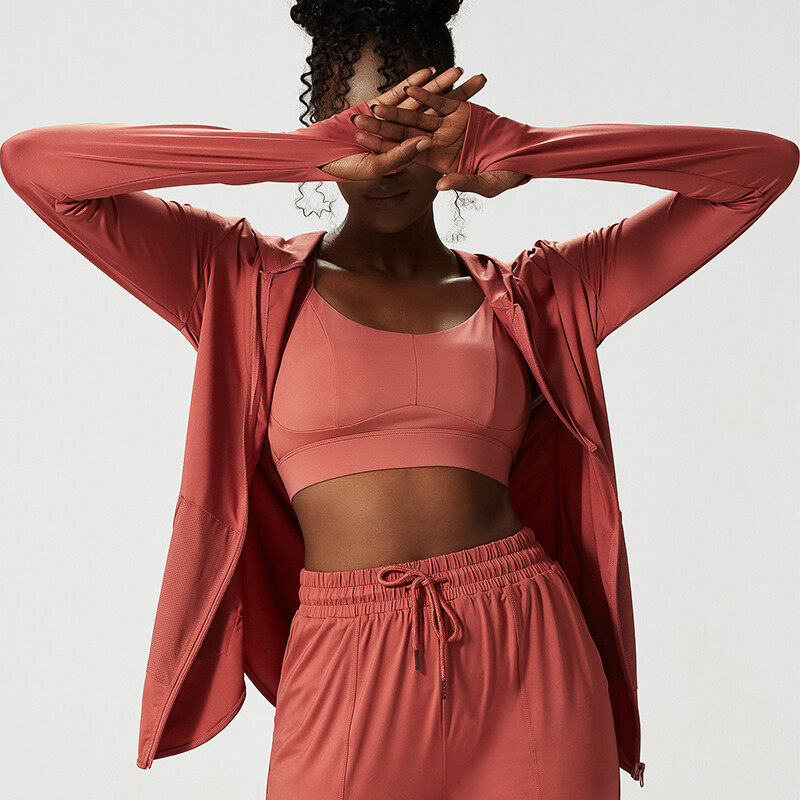 Ladies' Zip Up Hood Sports Jacket