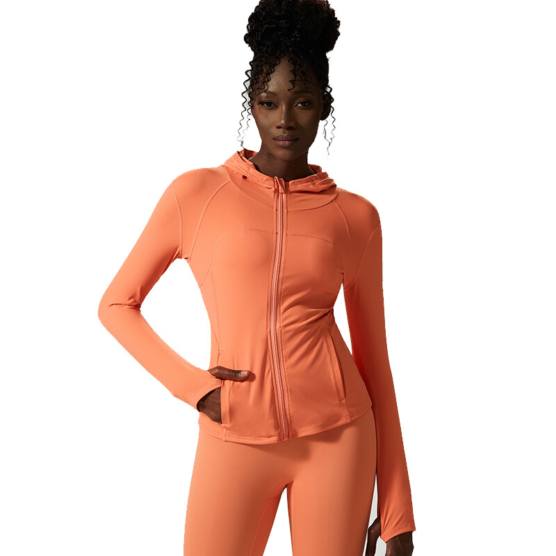 ladies' Zipper Up   Hood Jacket