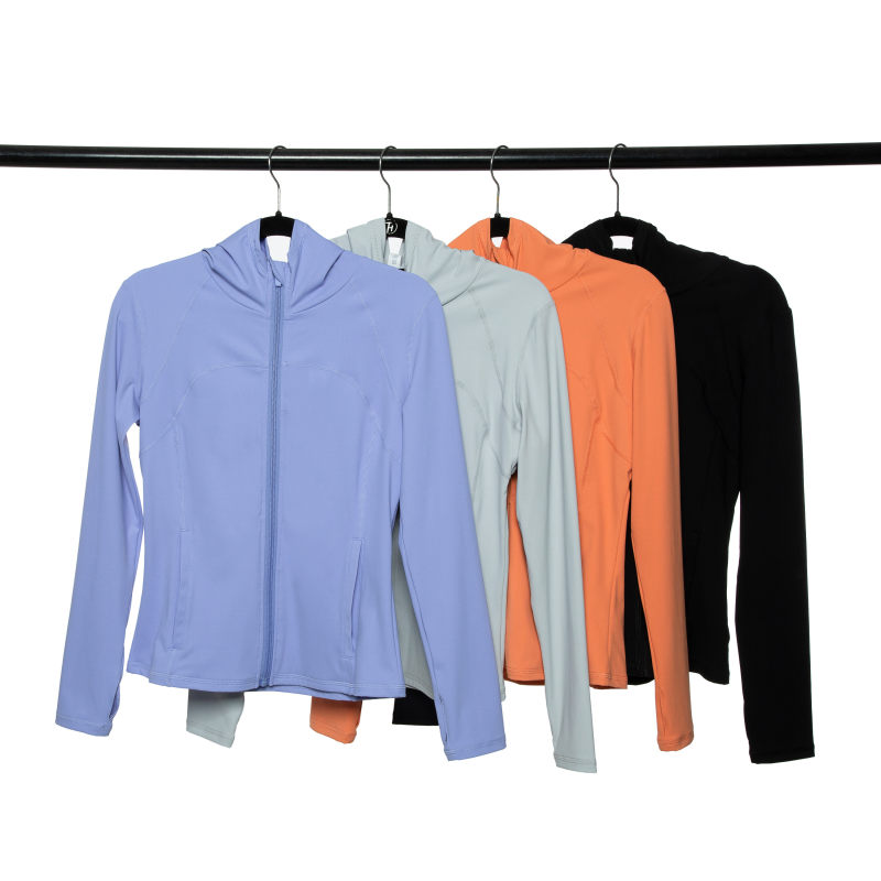 ladies' Zipper Up   Hood Jacket