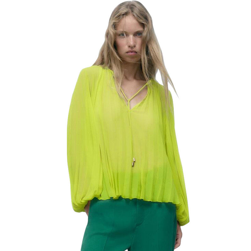 V neck Long sleeve bouse