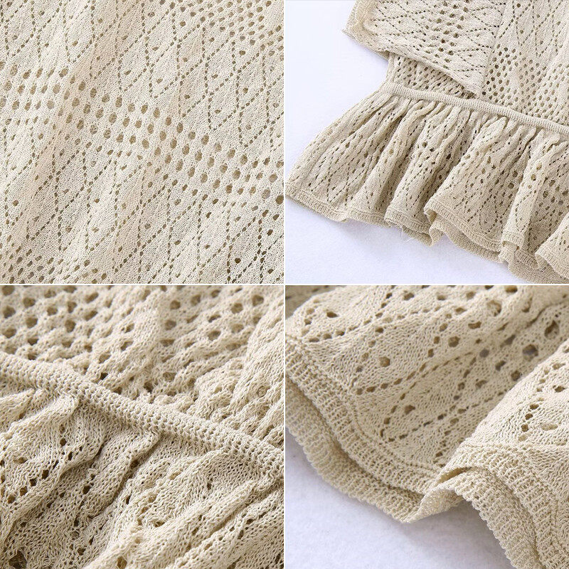 Crochet Short Sleeve Top