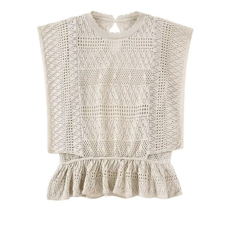 Crochet Short Sleeve Top