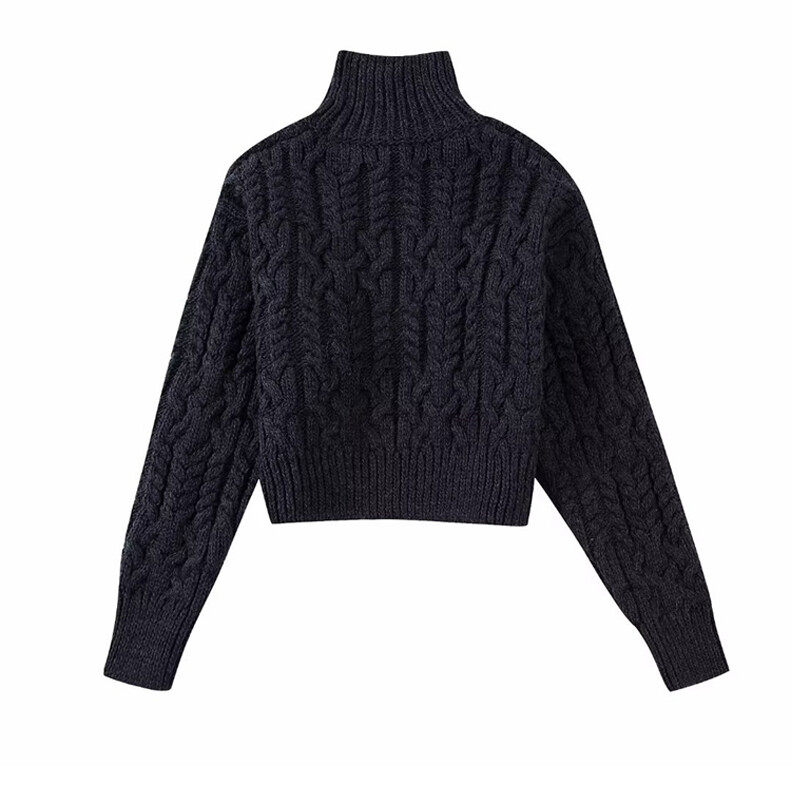 Heavy Jacquard Short Pullover