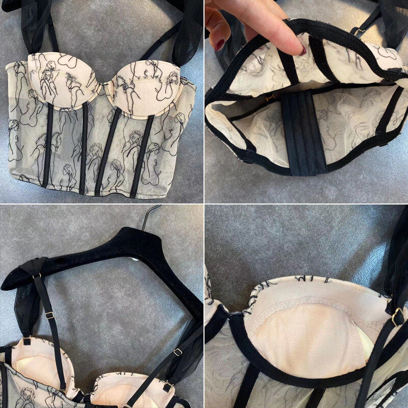 Lace Corset With Print