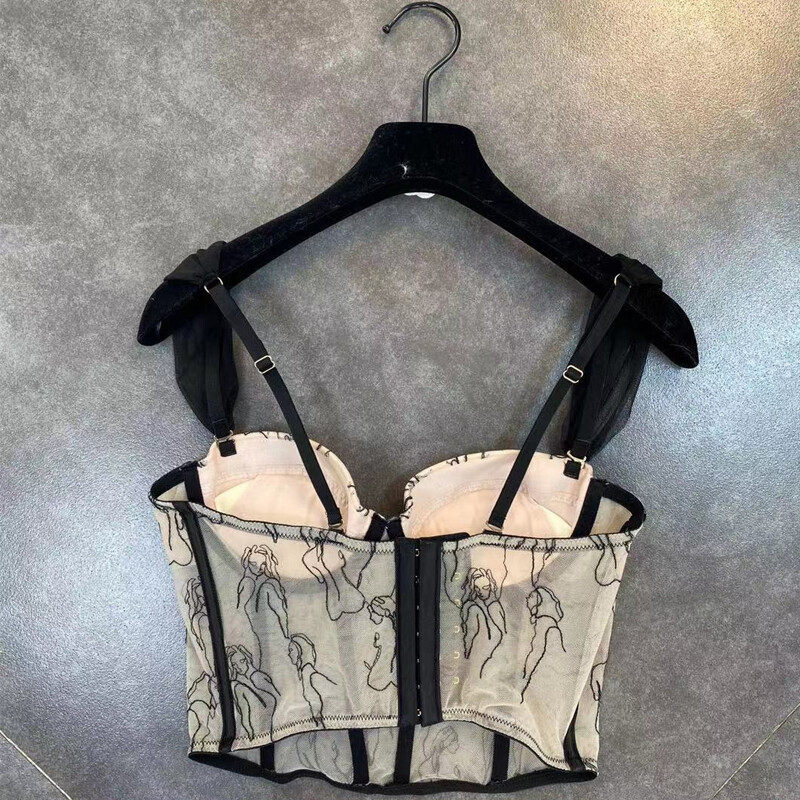 Lace Corset With Print