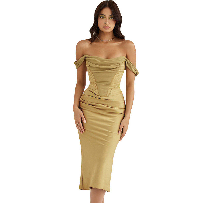 Satin Midi Dress