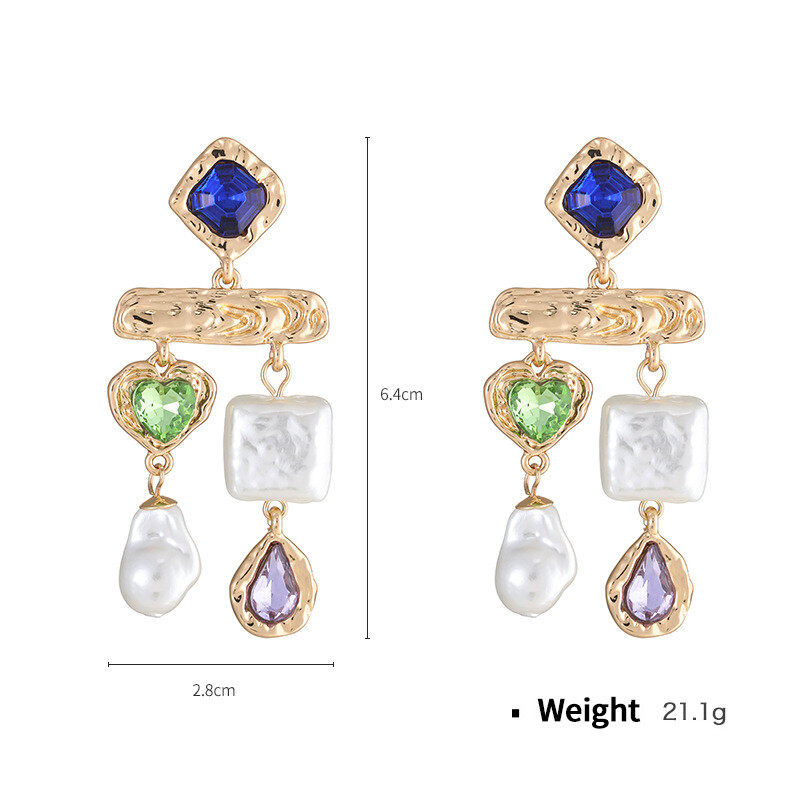 Baroque pearl earrings