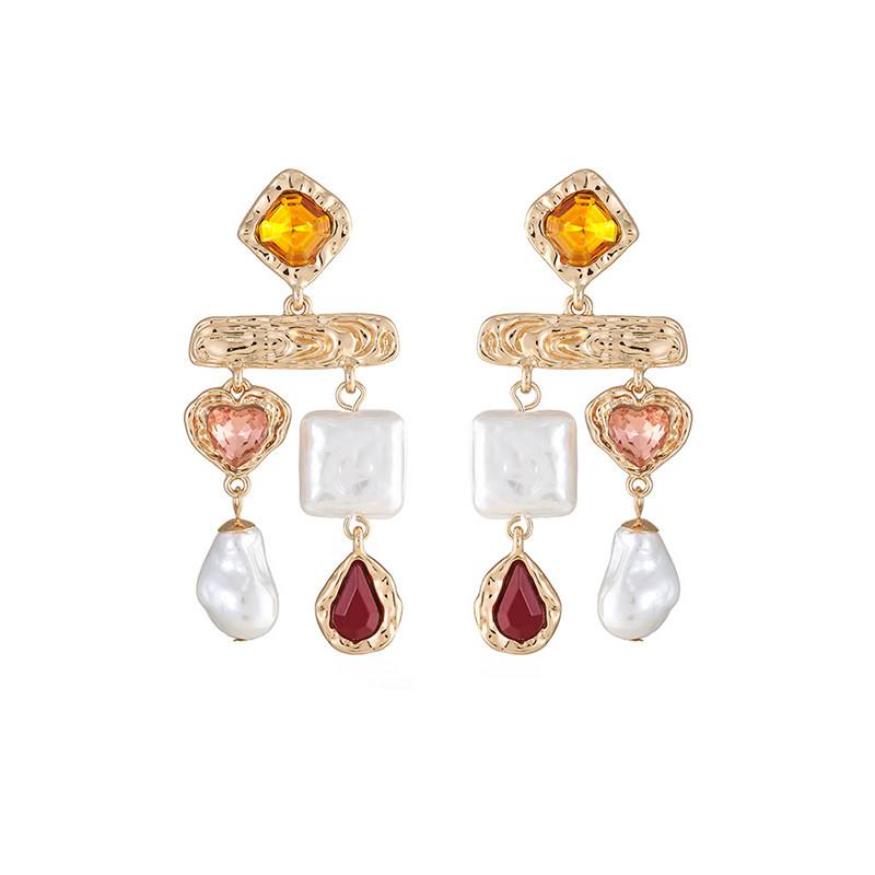 Baroque pearl earrings