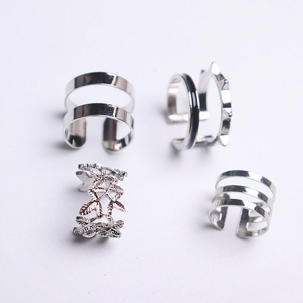 Vintage Love flower diamond ring 6-piece set