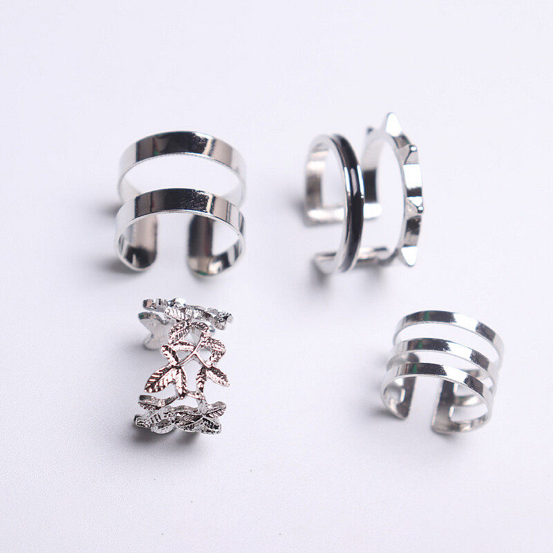 Vintage Love flower diamond ring 6-piece set