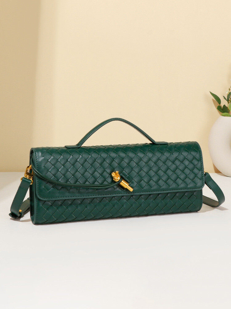 Fashionable high-end braided baguette bag